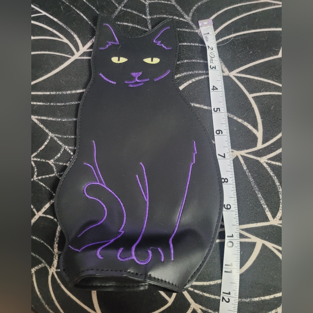 Black and Purple Cat Bag
